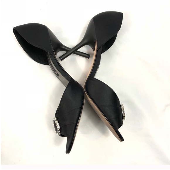 Steven Black And Rhinestone D’Orsay Heels - Picture 2 of 4